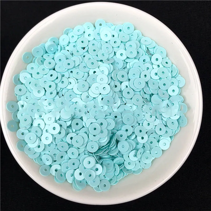 Mint Green 2000 шт ПВХ блестки многоцветные пластиковые свободные блестки для платья дома вечерние свадебные украшения блестки стеклянные бусины труба пятно 4 мм - Цвет: Mint Green