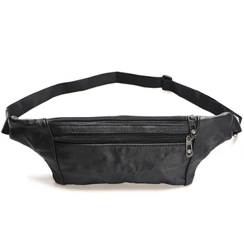 

Men's Cowhide Waistband Cashier Bag Out Single Shoulder Oblique Satchel Mobile Phone Bag
