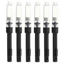 KICUTE 10 шт. 65 мм черный перьевая ручка заправка пластиковых чернил конвертер картриджи-насосы ручка заправка Набор Универсальный ручка запасные части