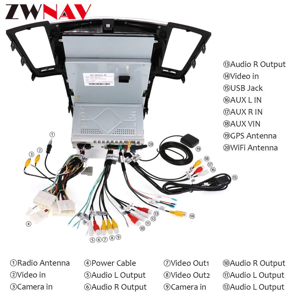 Best vertical Tesla screen Android 8.1 Car Multimedia Player head unit For Infiniti FX FX25 FX35 FX37 qx70 GPS Navi Radio Auto stereo 6