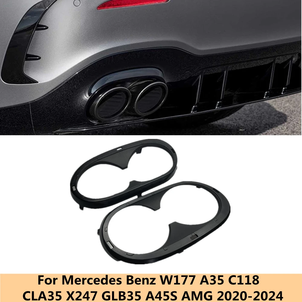 Для Mercedes Benz W177 A35 C118 CLA35 X247 GLB35 A45S AMG установка 2020 2021 + ABS задний бампер глушитель