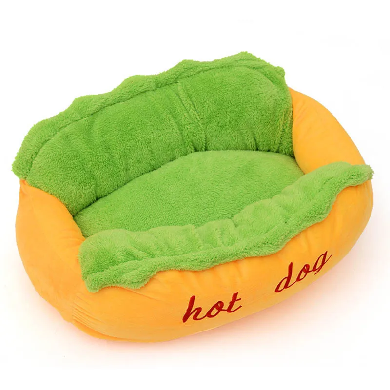 

Newest Adorable Hot Dog Shape Cat nest Pet Kennel Washable Warm Puppy Kitty Nest Pet Supplies