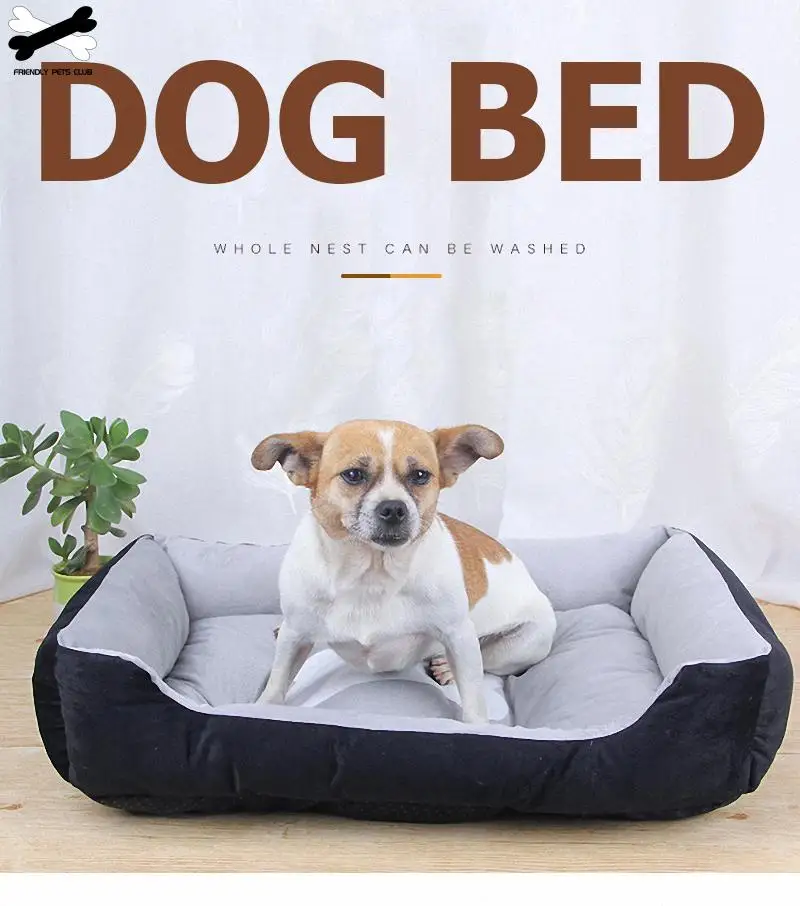 Bone Pet Bed Large House For Large Dog Puppy Kennel Waterproof Cat Litter Nest Warm Pet Supplies bed linen Bone Pet Bed Large House For Large Dog Puppy Kennel Waterproof Cat Litter Nest Warm Pet Supplies bed linen