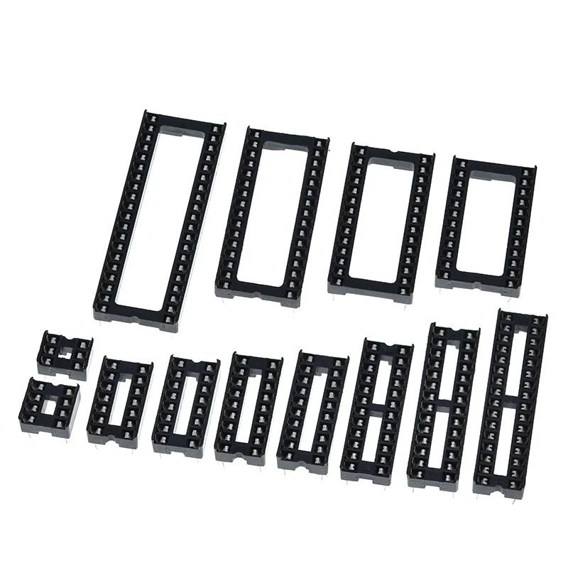 1pc IC seat 6P/8P/14P/16P/18P/20P/24P/28P DIP IC sockets Adaptor Solder Type 28 pin Narrow body DIP Sockets MCU seat 24PIN