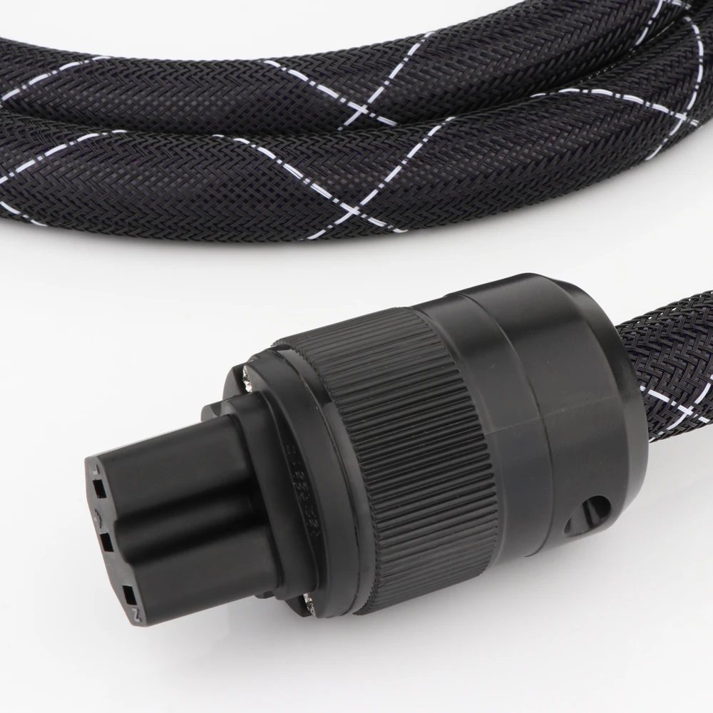 Hifi-Netzkabel, 10 AWG, Stromversorgung, AC, EU/US/AU, occ-Audiokabel, EU/US, Vseries, abgeschirmte vergoldete Netzsteckerlinie, audiophile – Detail 13