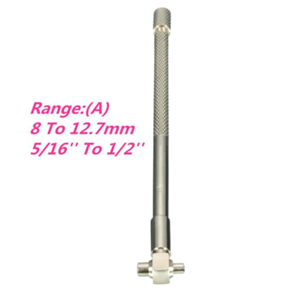 6 шт. 8-150 мм практичный Т-образной шкале суппорт Регулируемый инструмент стальной Телескопический Калибр серебристый прочный измерительный микрометр