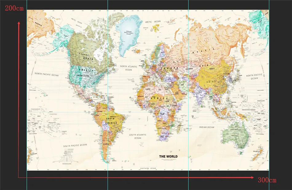 Пользовательские HD мягкий цвет карта мира обустройство дома 3D настенная бумага s Офис Гостиная Кабинет промышленный Декор обои 3D