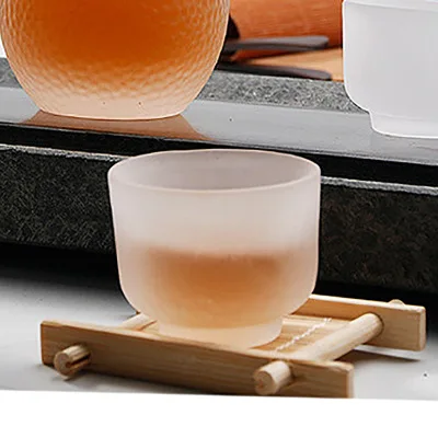 Frosted wine glass Саке кувшин белый бокал для вина ручной работы один кувшин четыре стекла es прозрачный кристалл креативный винный набор желтый белый бокал для вина - Цвет: Frosted wine glass