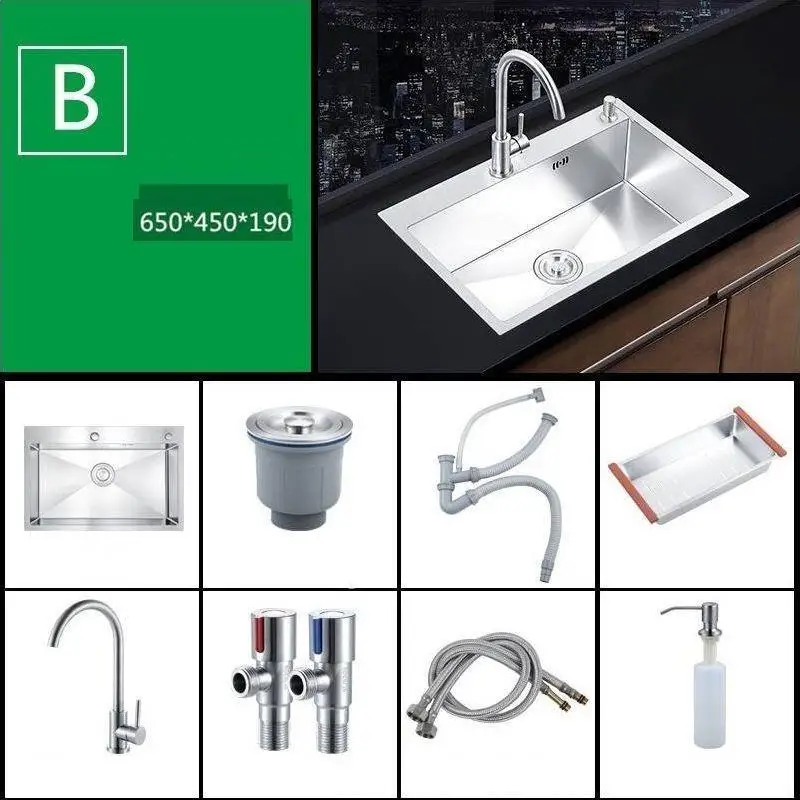 Acero портативный Lavandino Keuken Gootsteen Integral Tarjas Para Cocina inoxible Lavabo Fregadero Cuba Pia Cozinha кухонная раковина - Цвет: MODEL K