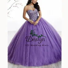 Vestidos de quinceañera винтажное сиреневое милое платье с вырезом, Пышное Платье с открытыми плечами, с аппликацией, со шлейфом, милое 16
