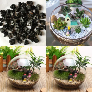 

100g Decoration Stone Crystal Mineral Specimen Healing Retro Craft Rock Raw Gift Rough Collectibles DIY Black Tourmaline Quartz