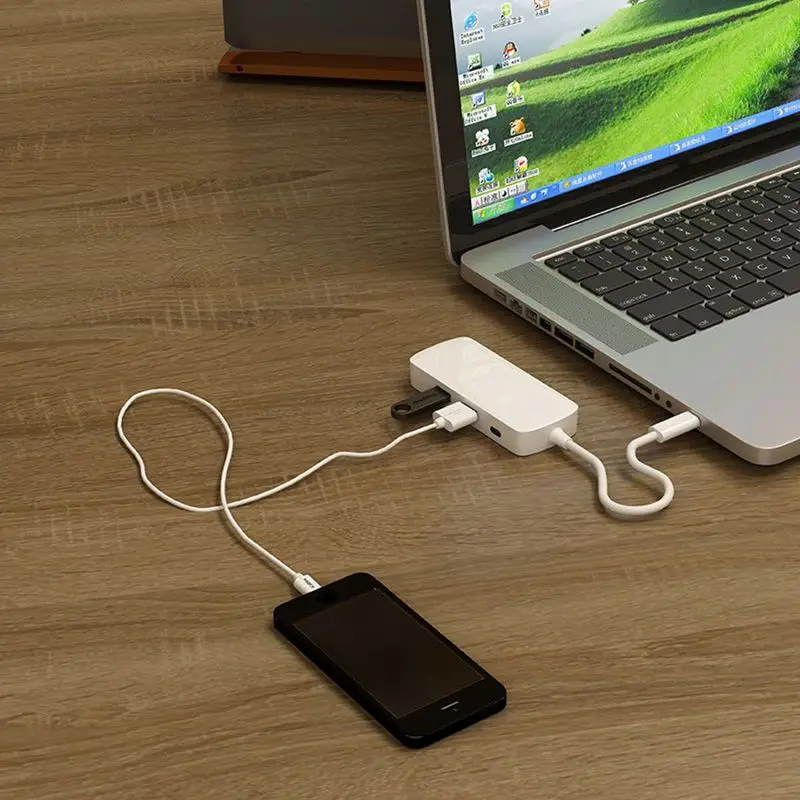 HOT-USB C концентратор, type C концентратор к HDMI, 4 в 1 комбо с 2USB3. 0 и PD Многофункциональный