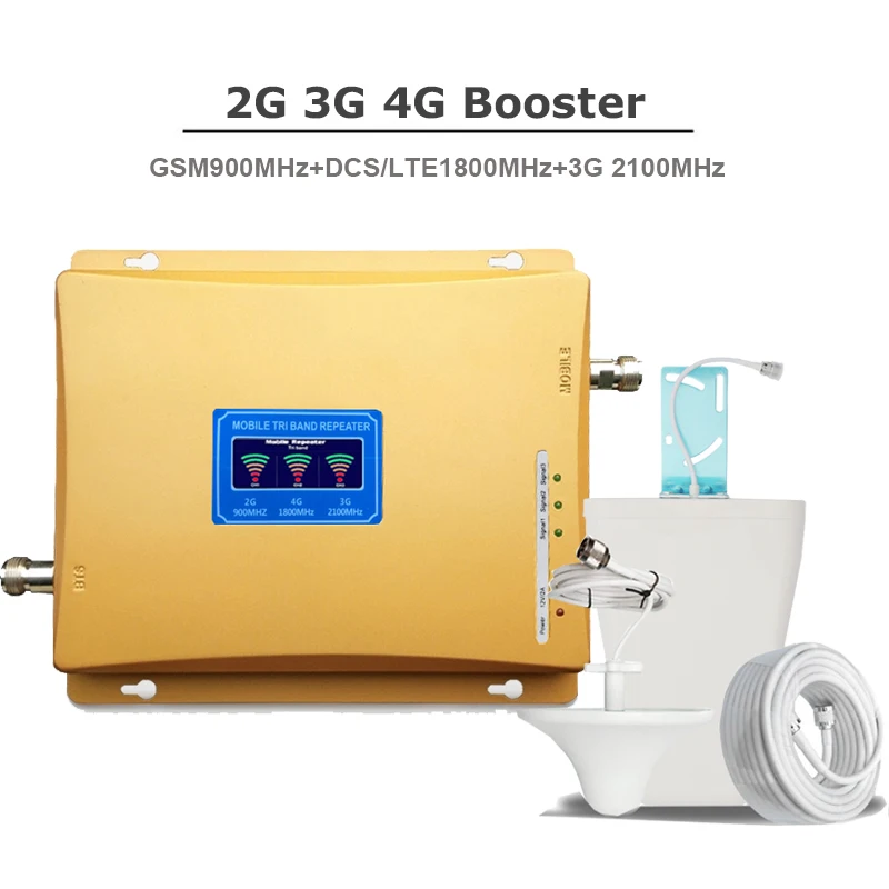 Усилитель сотовой связи GSM 2g 3g 4g 900 1800 2100 LTE Интернет усилитель репитер мобильного