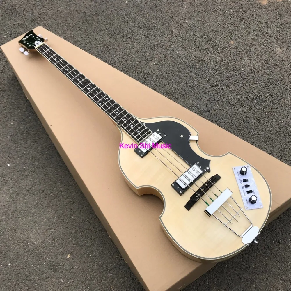 Натуральный бас-гитара Hofner hofner BB2 электрический бас Пламя клен корпус Hofner BB2 бас hofner bass гитара