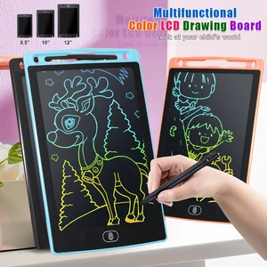 Tablette de dessin électronique LCD 8.5/10/12 pouces, planche d'écriture colorée, pour garçons et filles, jouets pour enfants, cadeau