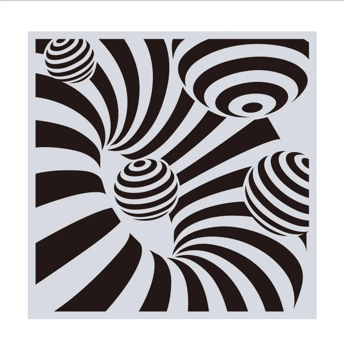 

15*15 геометрический слойный трафарет, рисунок, фотоальбом для скрапбукинга «сделай сам», декоративное тиснение, поделки для открыток