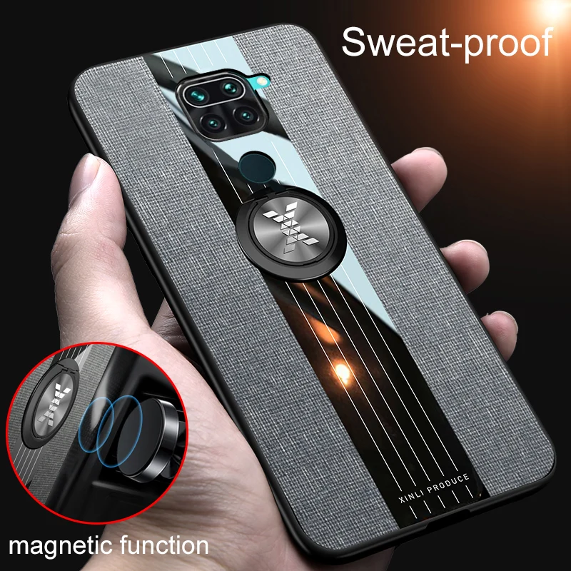Чехол для Xiaomi Redmi Note 9 Pro Max чехол с магнитным кольцом из матовой ткани роскошные