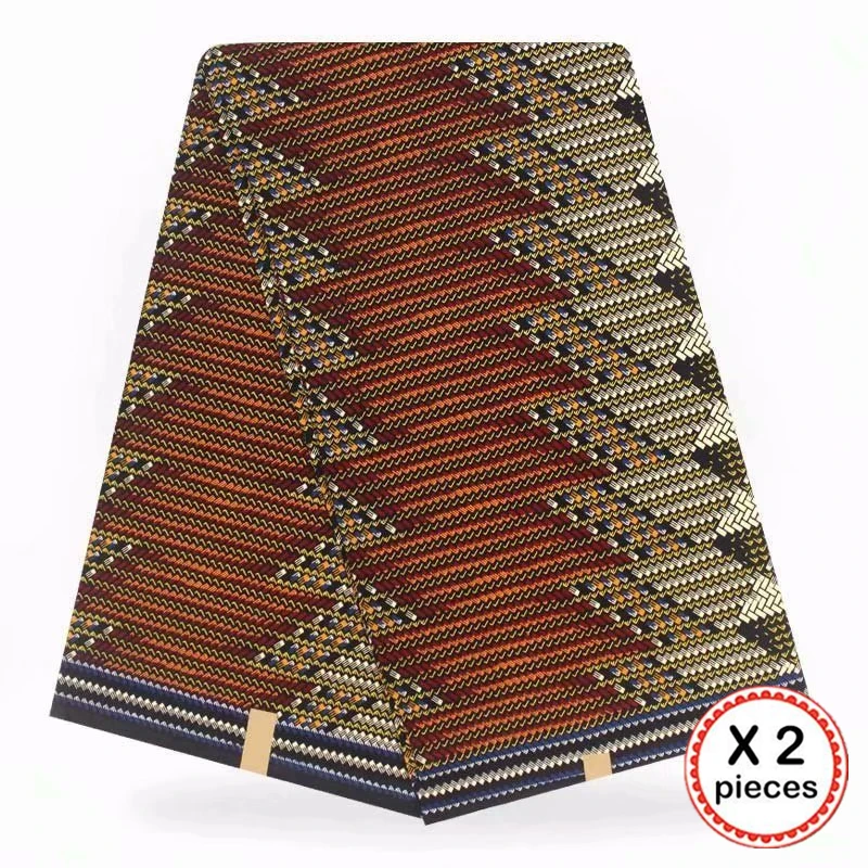 Африканская восковая ткань с принтом Хлопок Шитье Анкара африканская ткань 12 ярдов Нигерия Гана ткань для DIY свадебного платья 91614