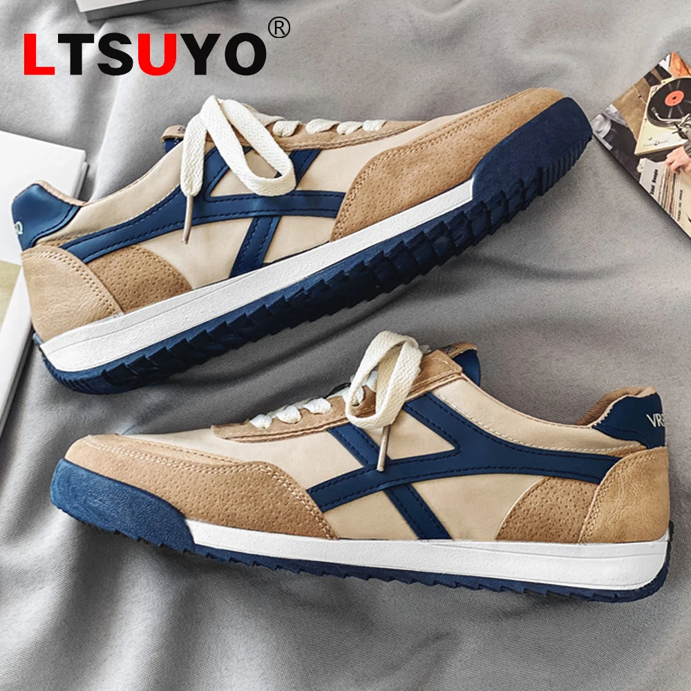 Nuevos zapatos casuales de alta gama para hombre y mujer, calzado de  equilibrio de moda, zapatos para correr, zapatos deportivos de cuero de  vaca de primera capa|Mocasines| - AliExpress
