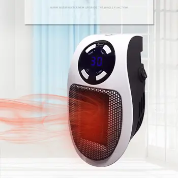 

Mini Heater Portable Electric Space Heater Home Office Desktop Hot Air Heater Remote Quick Heat Thermostat