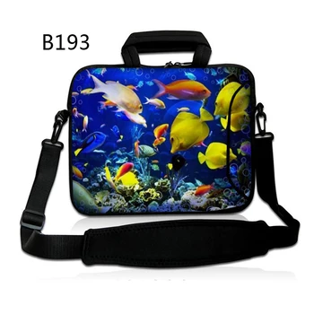

Fishes 13" 15" Laptop shoulder bag sleeve case For 13.3 15.4 inch Apple macbook air pro retina 13 15 Neoprene waterproof women