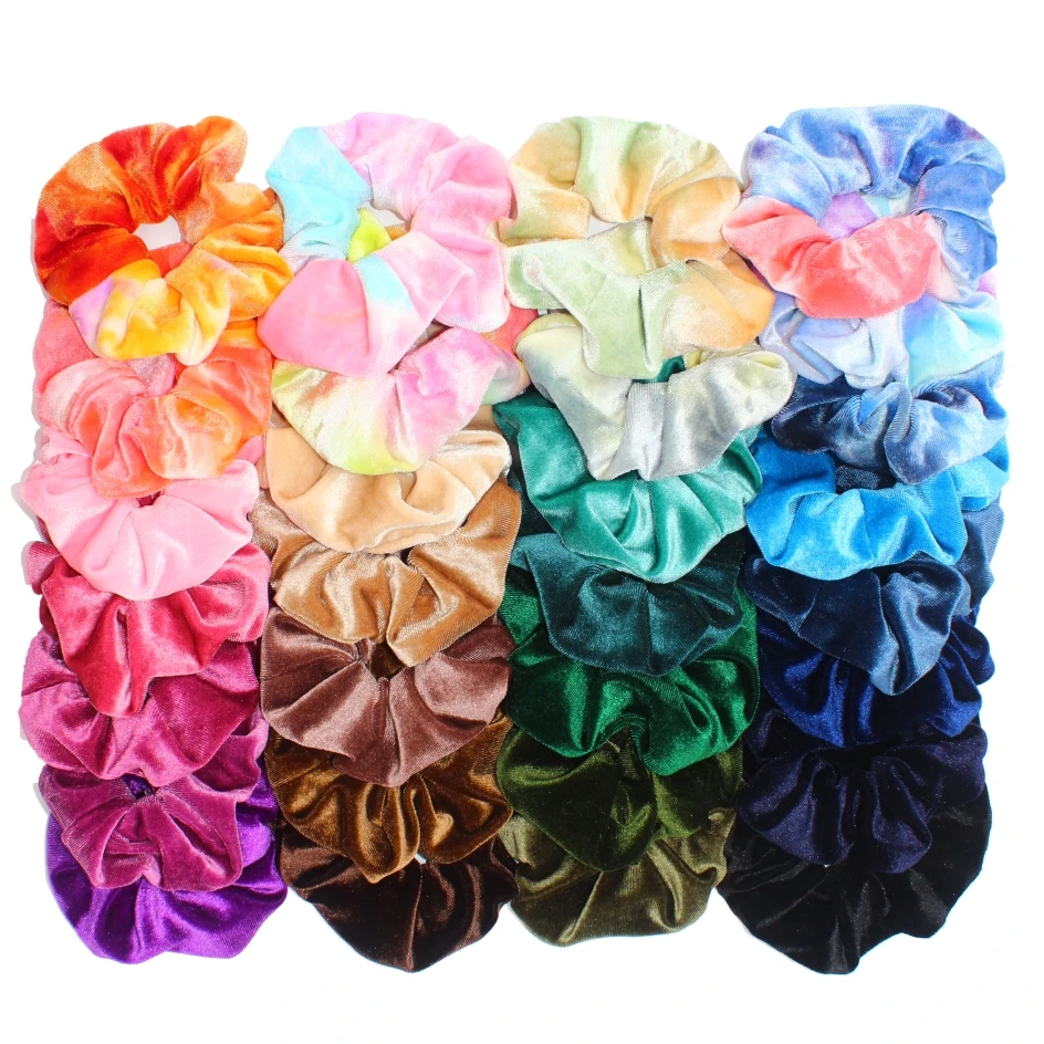 Hair Scrunchies Bulk Accessories Elastic Hair Band Holder Headwear Ties Tie  Dye Color Velvet Leopard Neon Women Girls 6pcs/lot|Women's Hair  Accessories| - AliExpress
