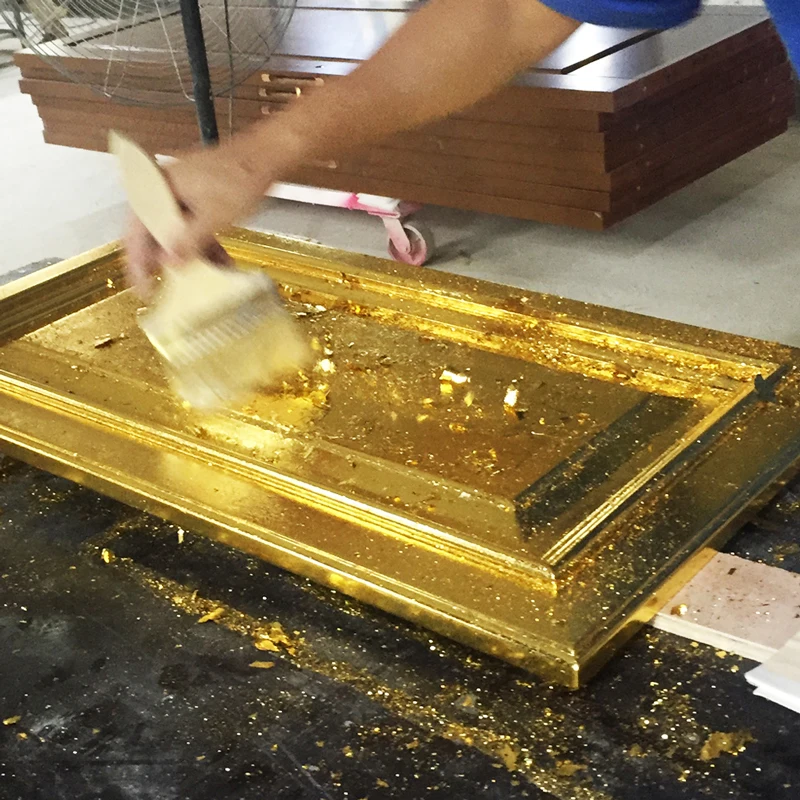 24K Pure Gold Leaf Sheets Transfer Real Gold Foil 8x8cm for