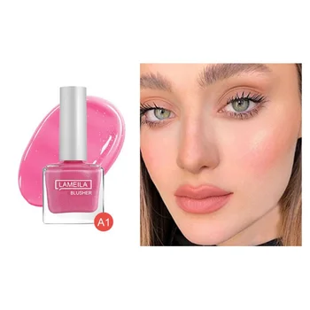 

Wholesale 4 Colors Red Cheek Makeup Liquid Blush Lighten Skin Long-lasting Face Contour