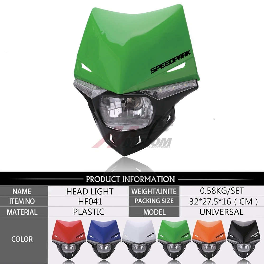 Универсальный H4 мотоциклетный головной светильник фары для мотокросса двойной Спорт для KTM EXC SX SXF XC MX SMR эндуро супермото Запчасти для грязного велосипеда