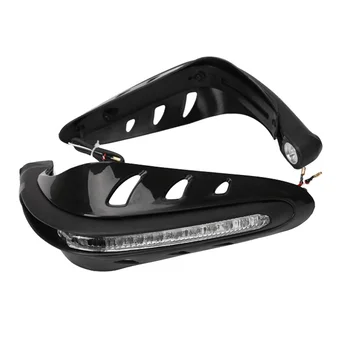 

Universal LED Motorcycle Handle Wind Shield Handguards Include Signal Lights and Daytime Running Lamp