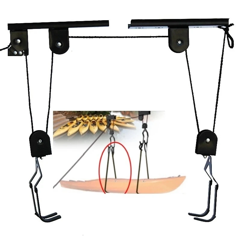 

Bicycle Lift Ceiling Cargo Racks for Mountain Road Bike Storage Garage Hanger Pulley Rack Metal Lift Assemblies Wall Mounted