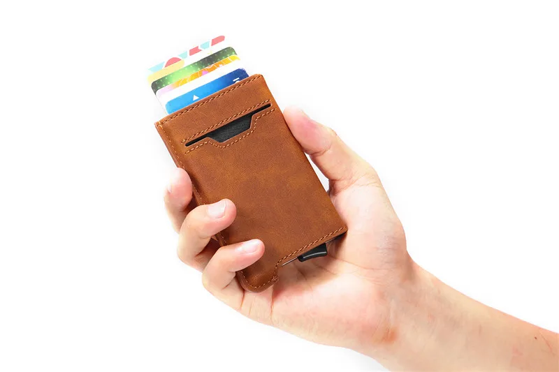 ZOVYVOL, новинка, RFID, кредитный держатель для карт, автоматический чехол для кредитных карт, для мужчин и женщин, унисекс, высокое качество, ID Чехол из искусственной кожи, кошельки