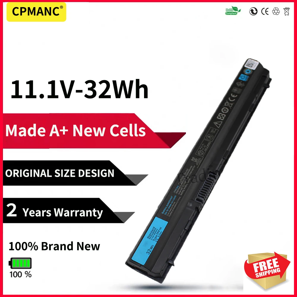 Cpmanc-bateria para Laptop 11.1v 32wh Novo Rfjmw Dell Latitude E6320 E6330 E6220 E6230 E6120 Frpanorg Kj321 K4cp5 J79x4 7ff1k