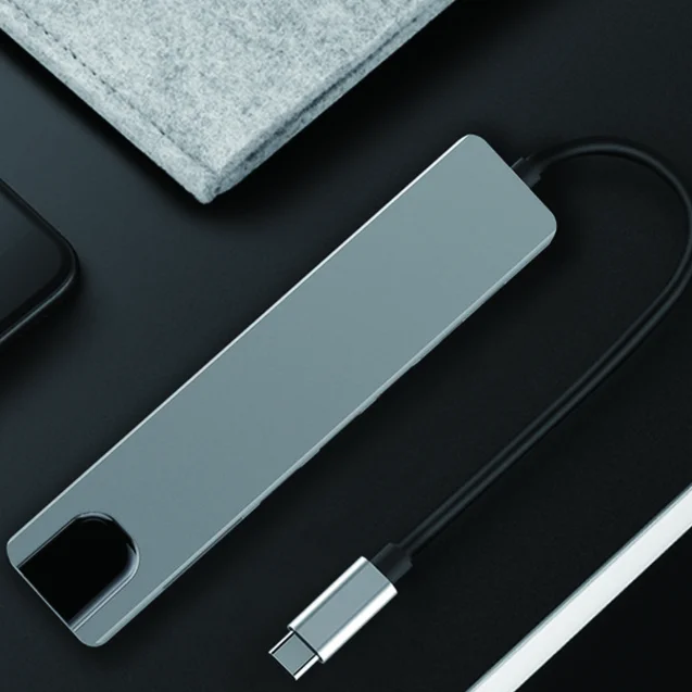 6 в 1 Usb C Hdmi многопортовый концентратор адаптер type-C адаптер Hdmi 4K Usb 3,0 линия зарядки многопортовый тип-c адаптер