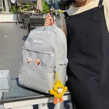 

Waterproof Nylon Backpack Women Black Large School Backpacks for Teenage Girl Pink Teen Bagpack Campus Back Pack Female Mochila