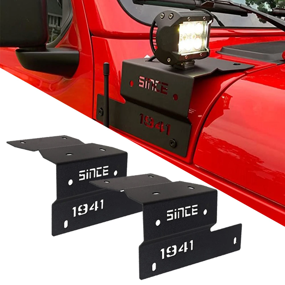 Car Accessories 2PCS Mount Bracket for Jeep Wrangler JL Gladiator JT