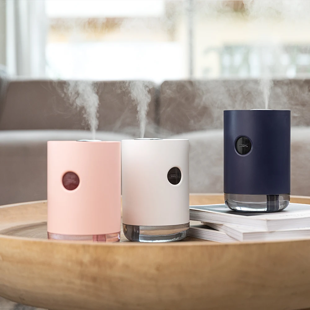 Umidificatore per la casa 1L 3000mAh Diffusore di aromi ad acqua portatile wireless USB Durata della batteria Mostra umidificatore per aromaterapia_voghion.com