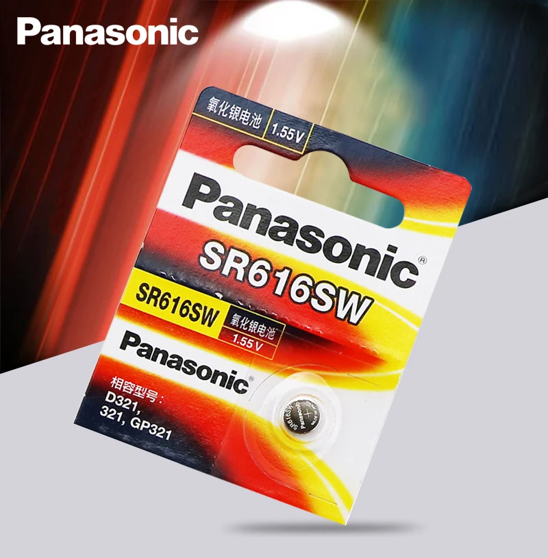 Panasonic оригинальный SR616SW 321 Серебряный оксид D321 GP321 1 55 V монетная батарея 6 8 мм *