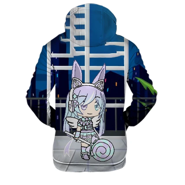 Kawaii anime gacha vida hoodies homem/mulher outono/inverno jogo dos  desenhos animados gacha vida moletom meninos/meninas roupas harajuku casaco  - AliExpress