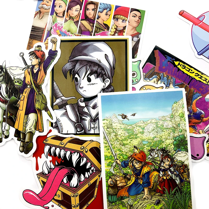 17 шт. классические игры Dragon Quest Стикеры Скрапбукинг для катания на скейтборде гитары мотоцикл Чемодан Тетрадь компьютер Нагель Стикеры s