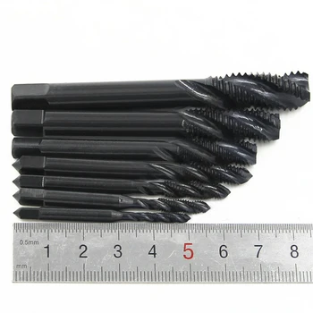 

7x HSS M3 M4 M5 M6 M8 M10 M12 Machine Hand Screw Thread Metric Plug Tap Drill