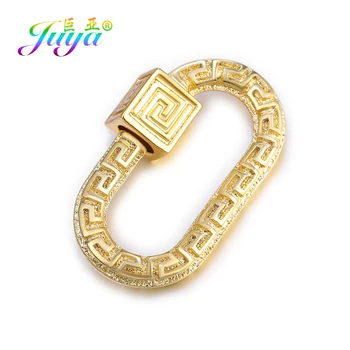 

Juya DIY Craft Accessories Supplies Infinity Pattern Spiral Locket Findings Carabiner Screw Lock Clasps For Punk Jewelry Making