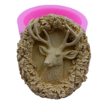 

Deer Design Soap Silicone Mold for Soap Making Mousse Cake Molds Aromatherapy Wax Gypsum Resin Crafts Mold