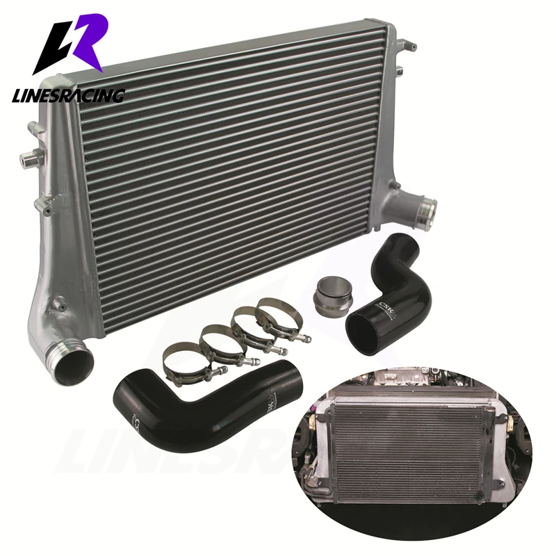 Kit de Intercooler plateado para Volkswagen, Golf, Passat, Scirocco, Jetta, Beetle, Skoda