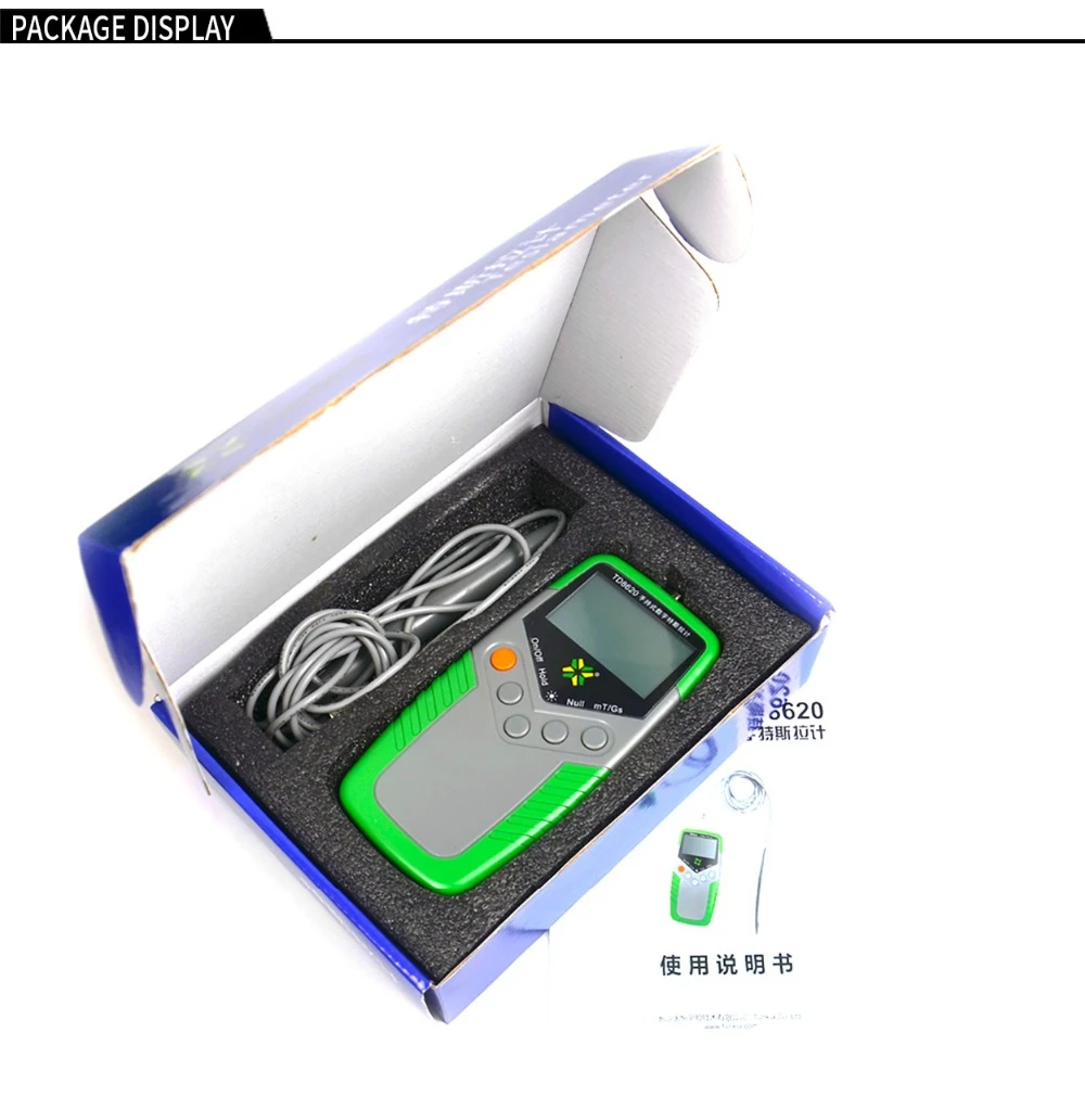 TD8620 Permanent Magnet Gauss Meter Handheld Digital Tesla Meter Magnetic Flux Surface Magnetic Field Test 1 Accuracy