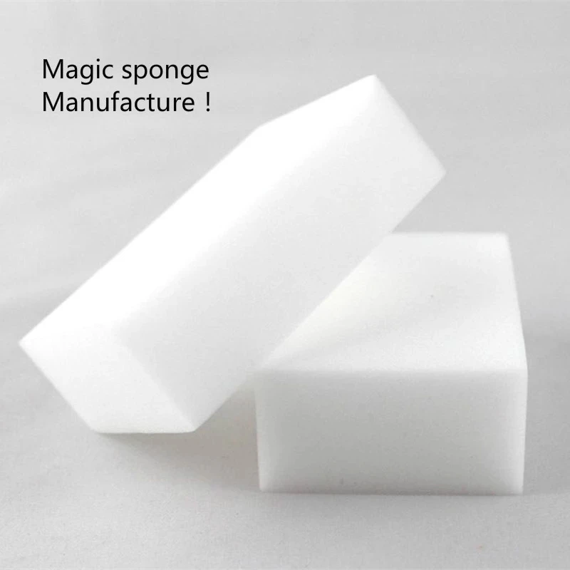 50pcs 10*6*2CM White Kitchen Sponge High Density Dish Washing Melamine Magic Cleaning Dishes Clean Melamine Sponge Eraser Pad