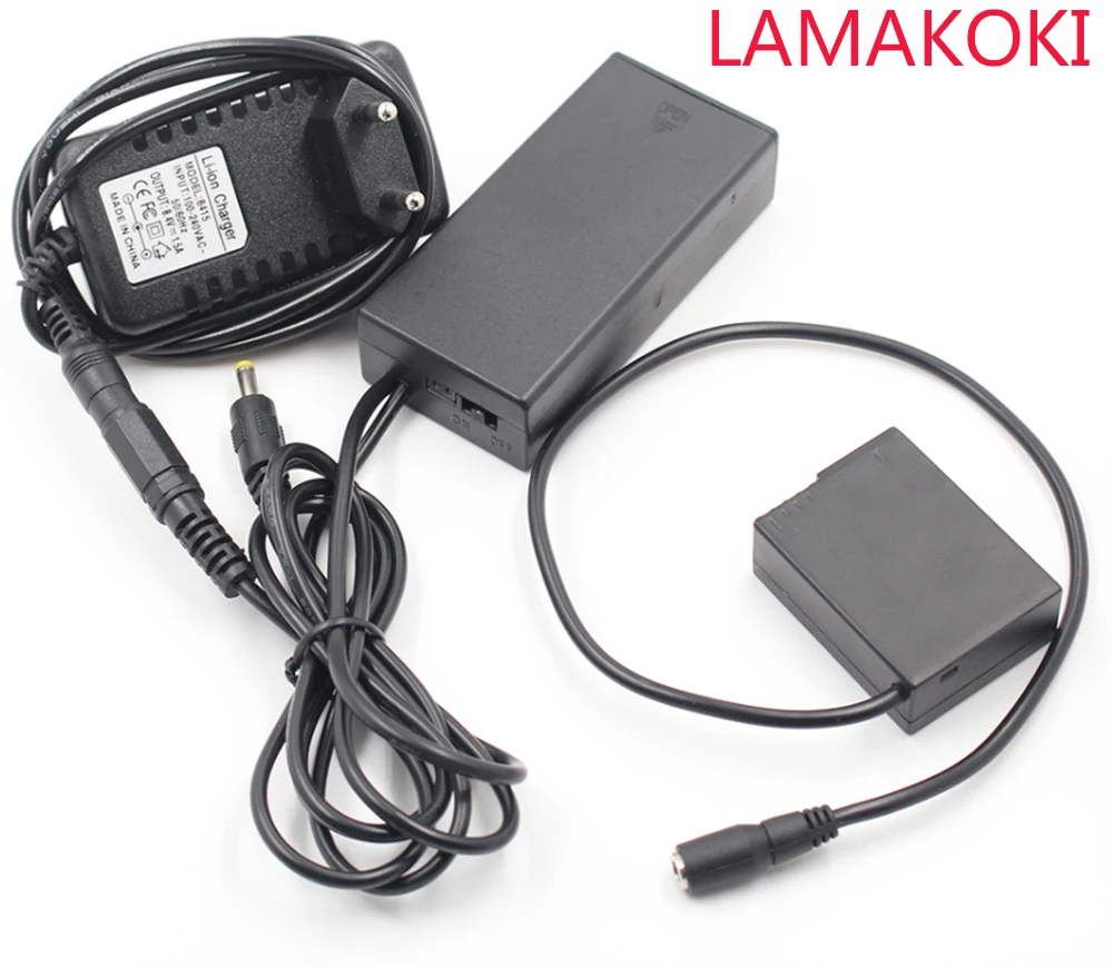Адаптер питания для камеры 8 4 в BLC12 фиктивный аккумулятор DMW-DCC8 Переходник