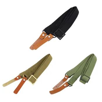 

Original Rifle Sling Airsoft Military Hunting Accessories Adjustable Leather Tactical AK Rifle Strap Survival Belt