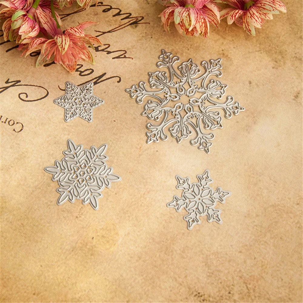 Snowflakes Christmas Dies Scrapbooking New Arrivals Metal Cutting 2021 Alinacrafts Store Xmas Nesting Cut | Дом и сад