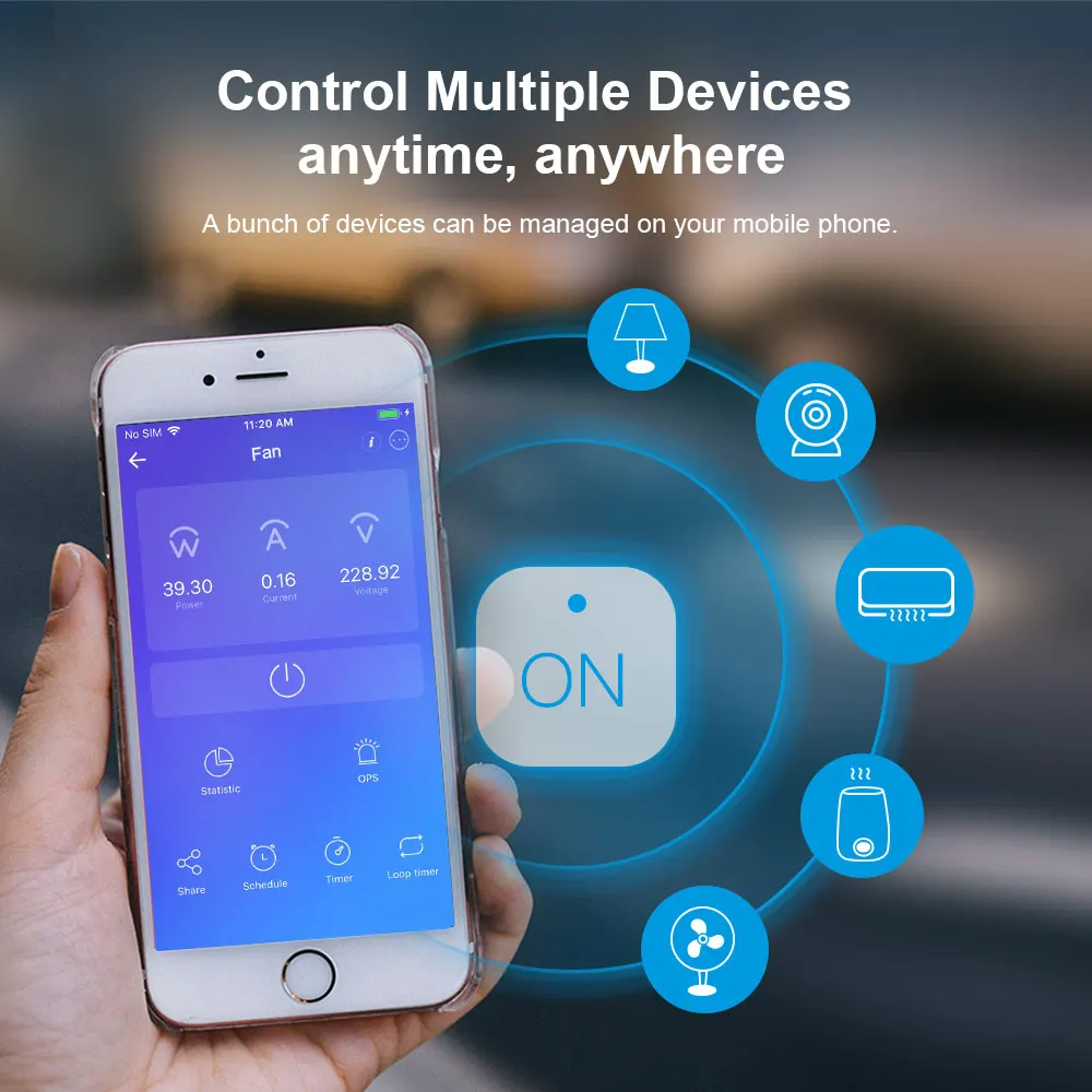 2 шт. розетка SONOFF S31 US Mini Wifi 15A умный выключатель питания штепсельная вилка с
